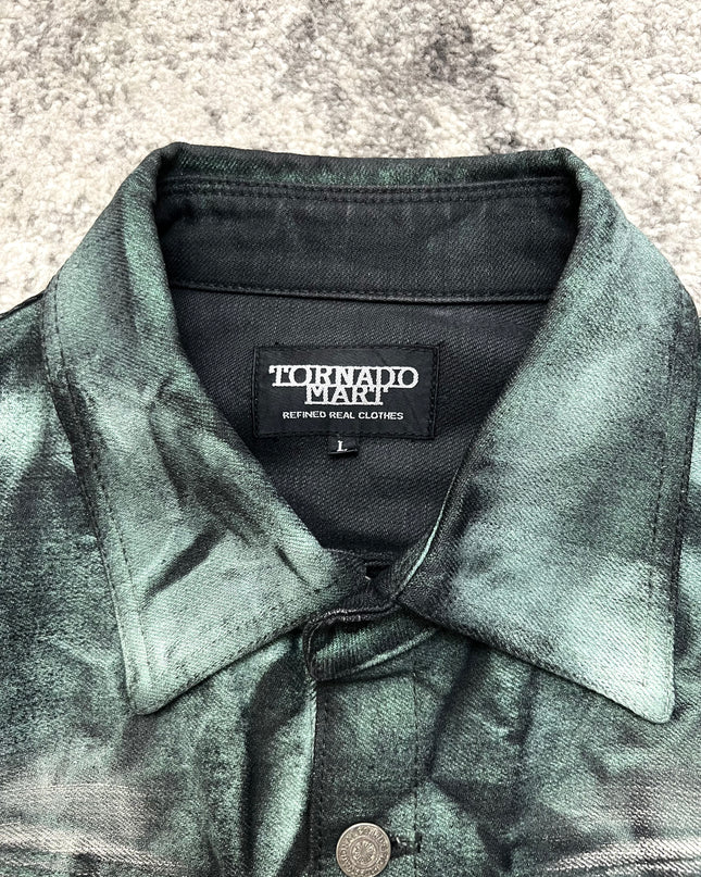 TORNADO MART "CRUSHED EMERALD" DENIM JACKET