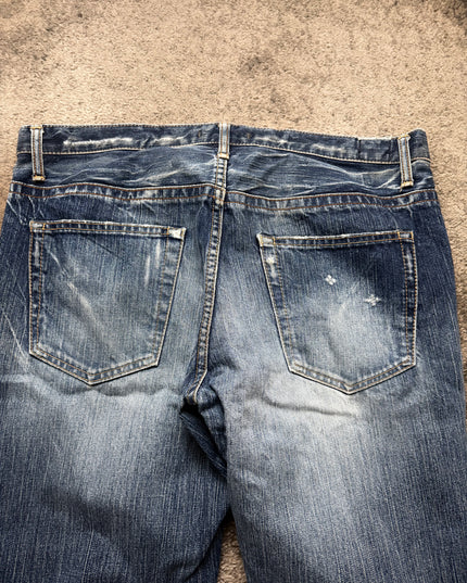 BLUE WAY "ASH FADE" DENIM