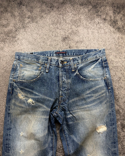 BLUE WAY "DUST & DAMAGE THEORY" DENIM