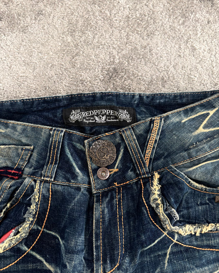 RED PEPPER "TRIBAL SCRATCH CODE" DENIM