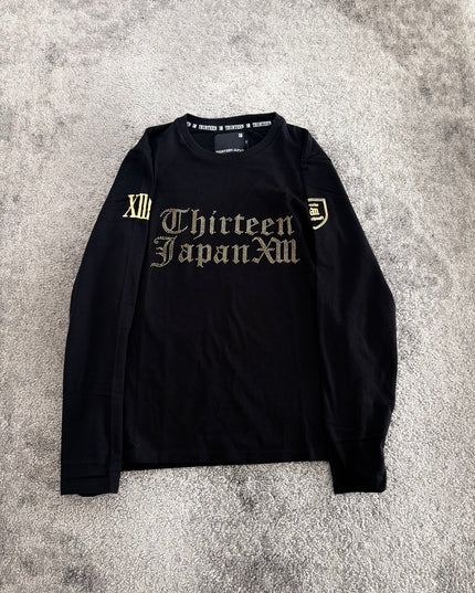 THIRTEEN JAPAN "GOTHIC SCRIPT" LONGSLEEVE (S-M)