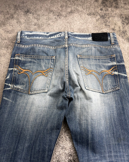 JACKROSE "BLEACHED FRACTURE" DENIM (L)