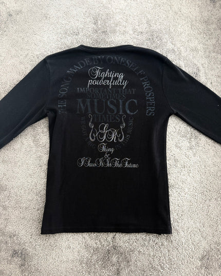 GROWTH "MIDNIGHT SCRIPT" LONGSLEEVE (M)