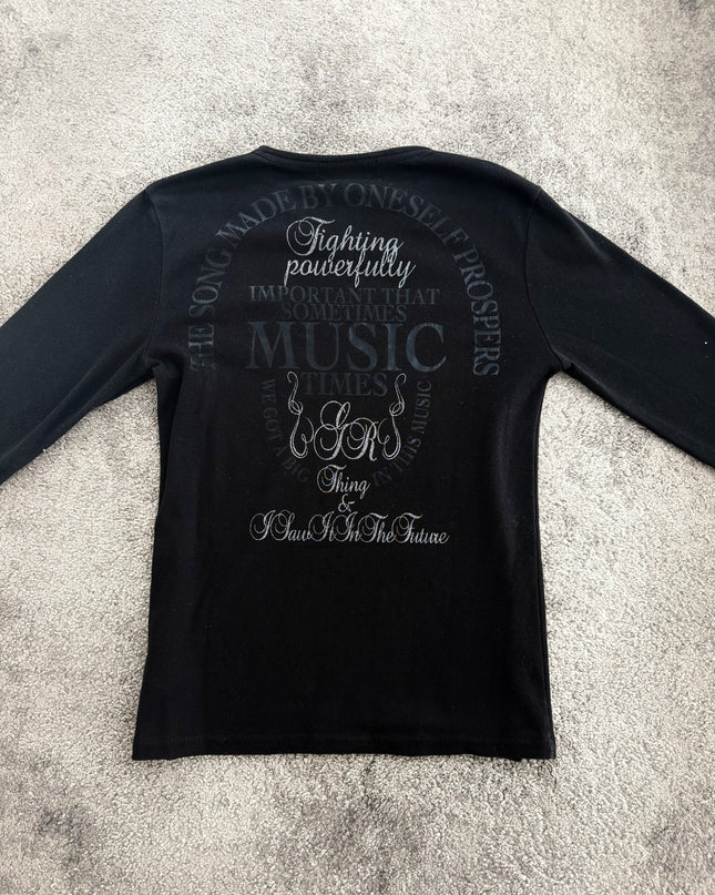 GROWTH "MIDNIGHT SCRIPT" LONGSLEEVE (M)