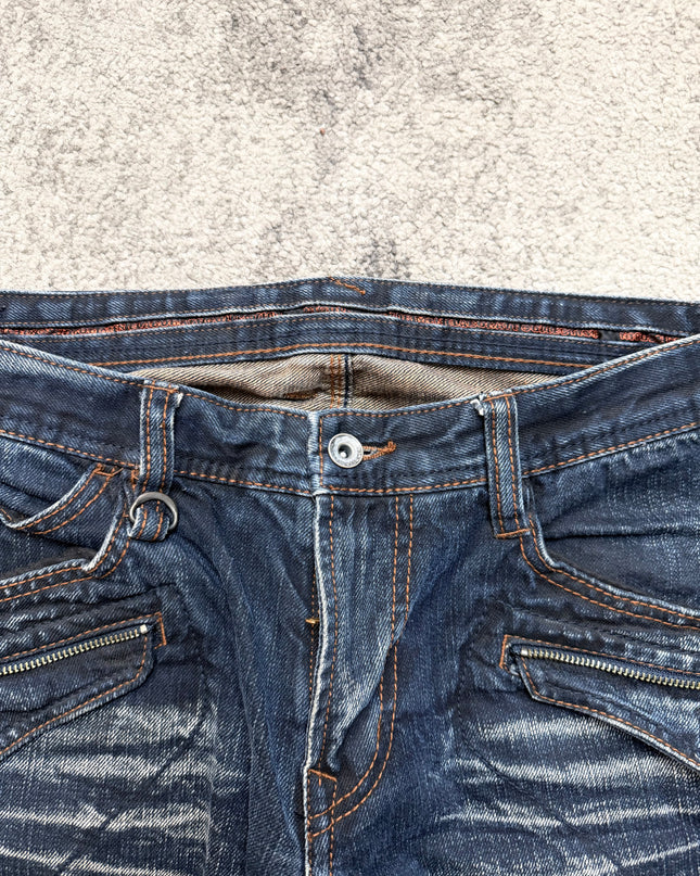 NICOLE CLUB "NIGHTFRAME UTILITY" DENIM