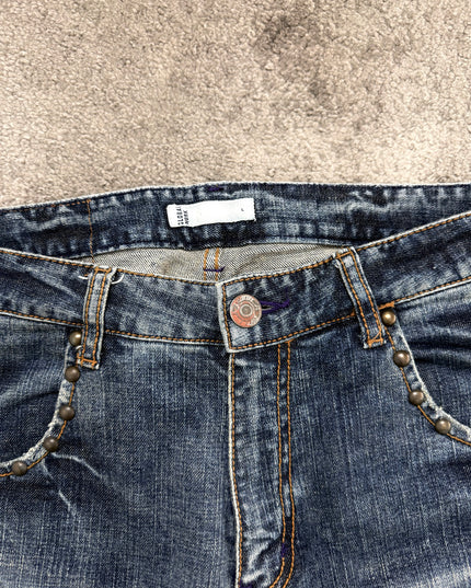 GLOBAL WORK "STUD PATCH" DENIM