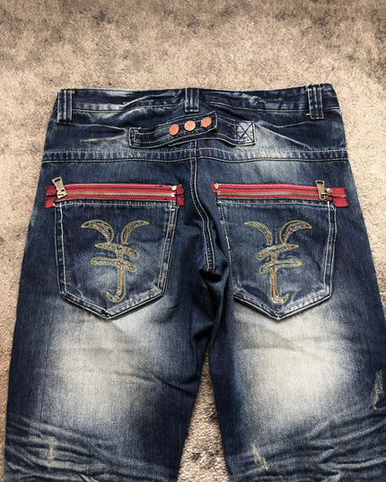 JONEAA "CRIMSON ZIPPER" DENIM