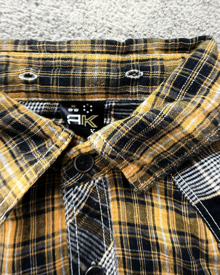 RUSS K "PATCHWORK GRUNGE" FLANNEL (M-L)