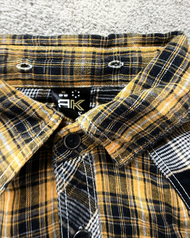 RUSS K "PATCHWORK GRUNGE" FLANNEL (M-L)