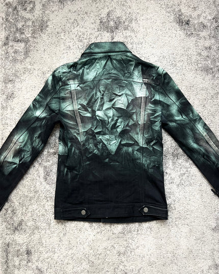 TORNADO MART "CRUSHED EMERALD" DENIM JACKET