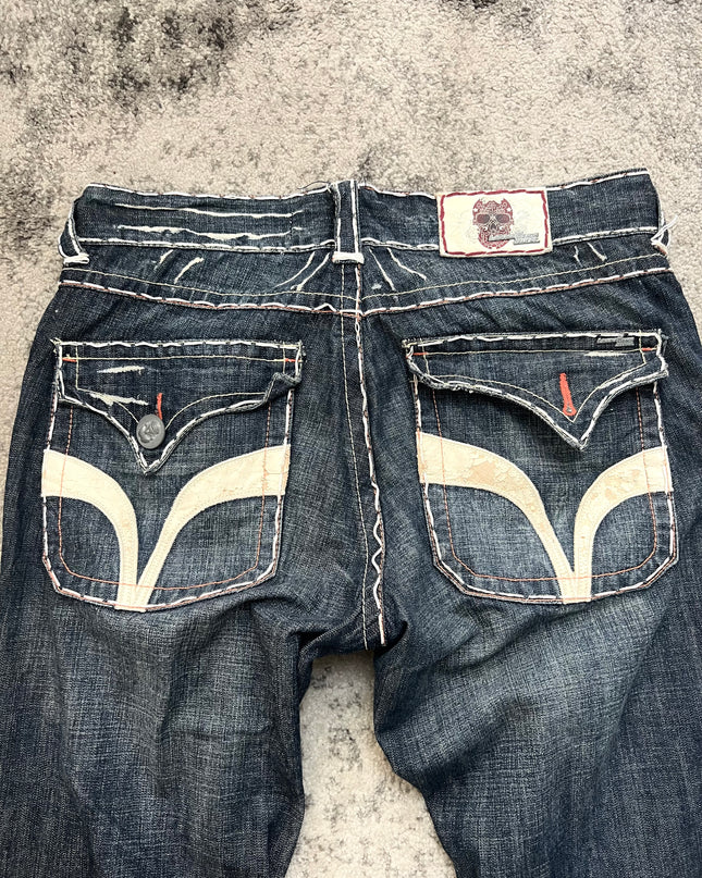 LAGUNA BEACH "WHITE WAVE" DENIM