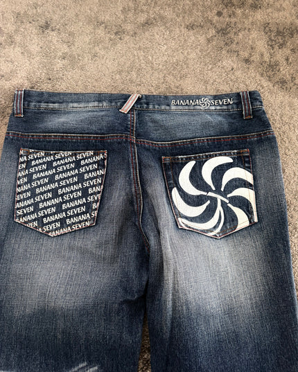 BANANA SEVEN "BLUE PULSE" DENIM (L-XL)