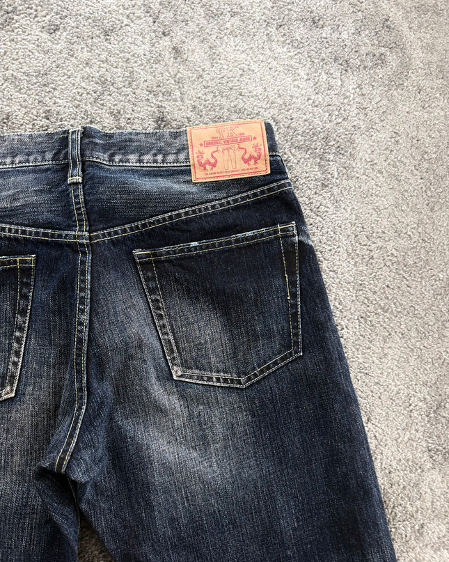 TAKEO KIKUCHI "BLACK WHISKER" DENIM (S)