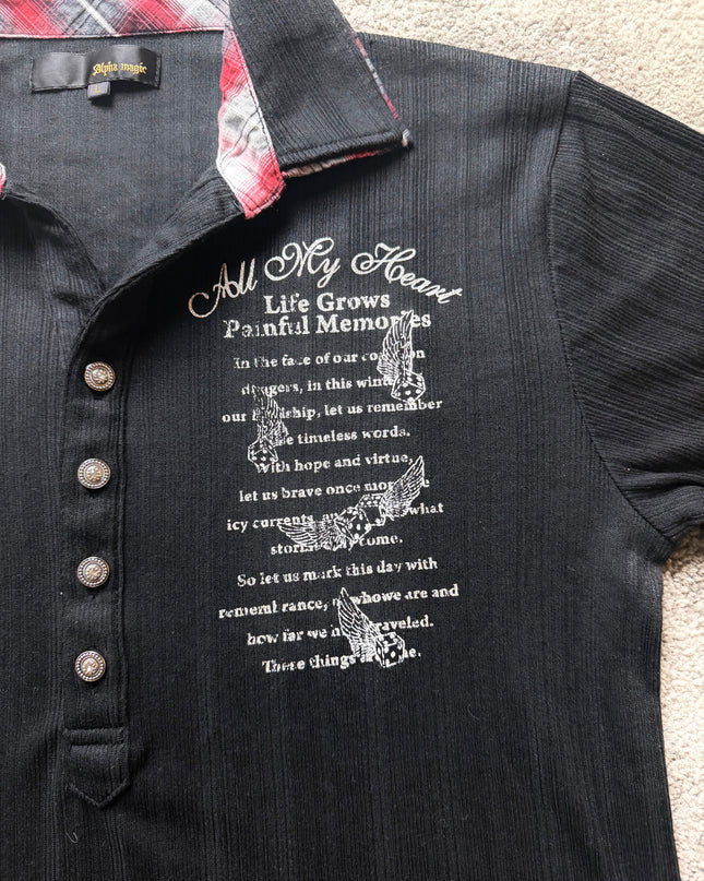 ALPHA MAGIC "PAINFUL MEMORIES" POLO (S-M)