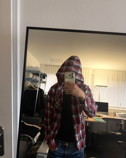 RUSS K "CRIMSON COLLEGE" FLANNEL (M)