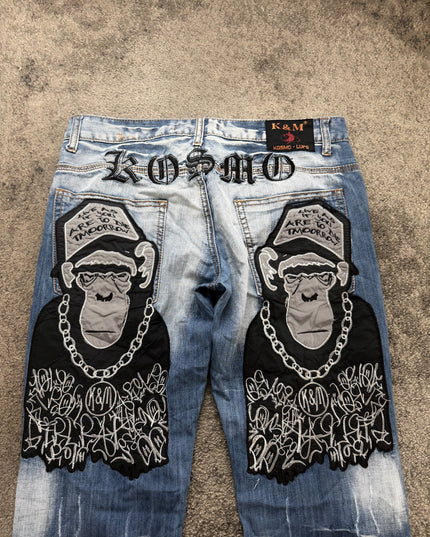 KOSMO LUPO "CRACKED LIGHT" DENIM