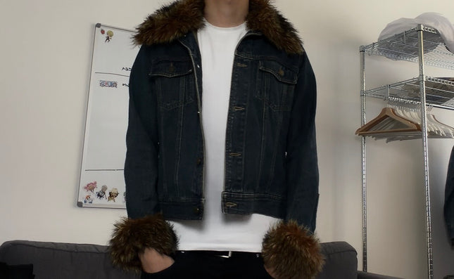 HEISEI "FUR RIOT" DENIM JACKET