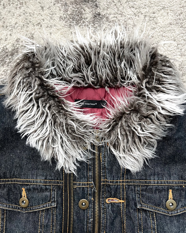THE BLUE BEAR "FUR SEASON" DENIM JACKET