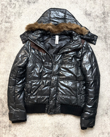 BASQUIAT "NOIR URBAN" PUFFER
