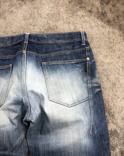BLACK BARRETT "DISTRESSED WHISKER" DENIM (S)
