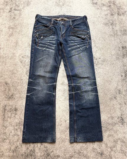 NICOLE CLUB "NIGHTFRAME UTILITY" DENIM
