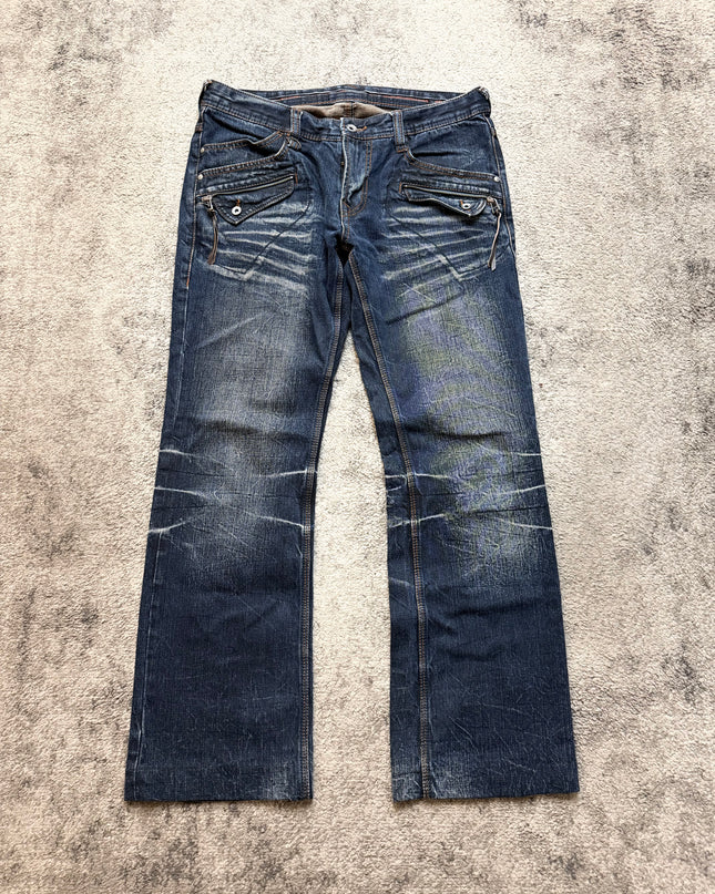NICOLE CLUB "NIGHTFRAME UTILITY" DENIM