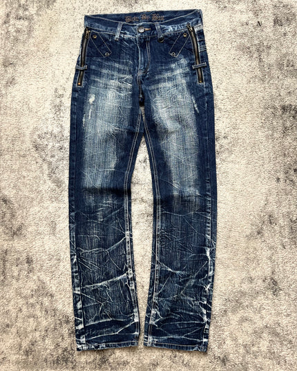 BLOW BY BLUE "ZIPPER CRAWLER" DENIM