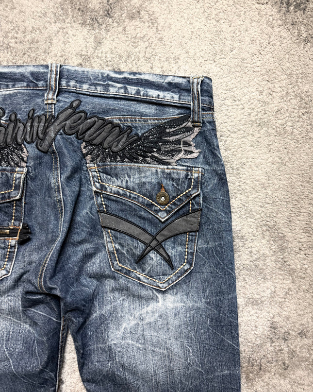 ORIRIN "CRACKED INDIGO" DENIM