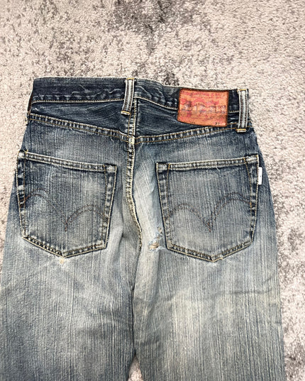 STUDIO D ARTISAN "SUNFADED INDIGO" DENIM