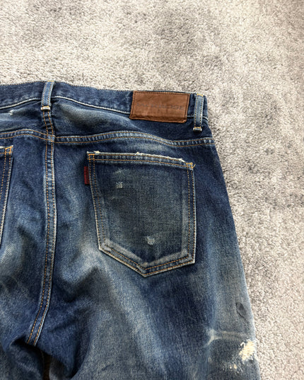 JACKROSE "DESTROYED INDIGO" DENIM (M)
