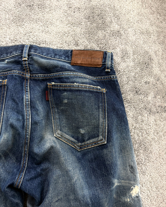 JACKROSE "DESTROYED INDIGO" DENIM (M)