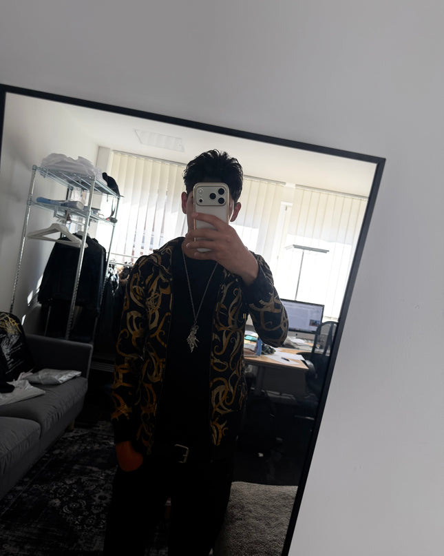 SCHEINE "GOLDEN SERPENT" ZIP HOODIE (M)