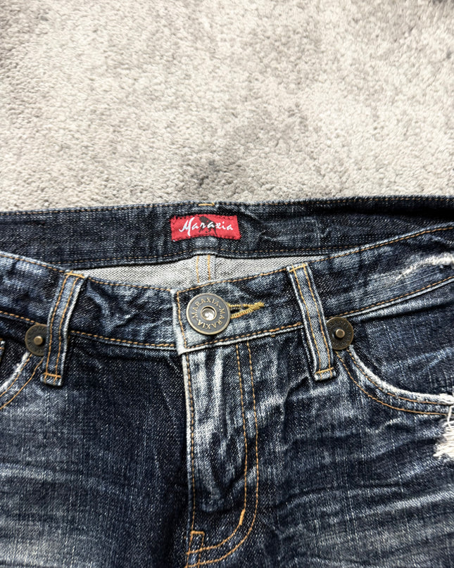 MARAXIA "SHREDDED NIGHT" DENIM (S-M)