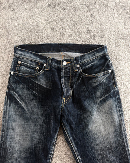 TAKEO KIKUCHI "NOIR FADE" DENIM (S)