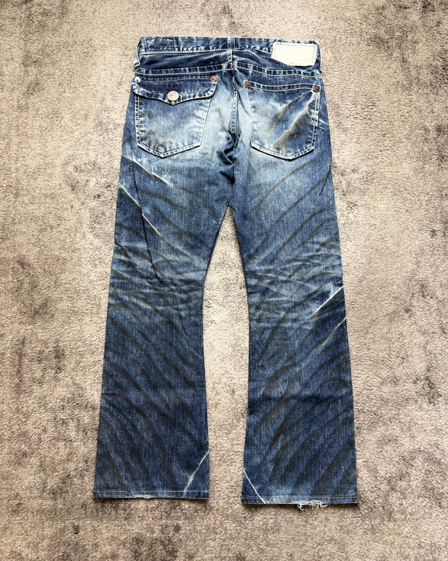 BLUE WAY "CRUSHED INDIGO" DENIM