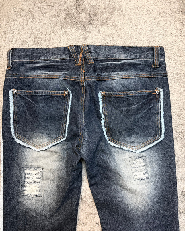 LOWBOX "DESTROYED GHOSTLINE" DENIM
