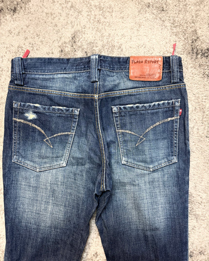 FLASH REPORT "WAVELINE BURNOUT" DENIM