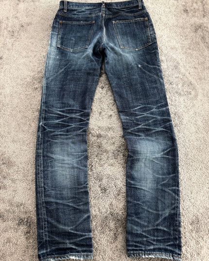 LOUNGE LIZARD "FADED SHADOW SLIM" DENIM