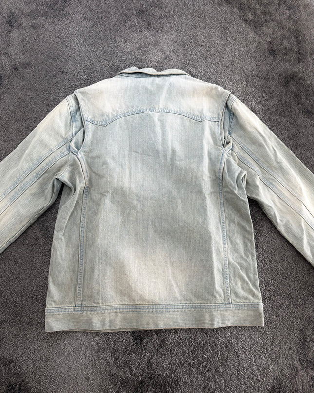 SEMANTIC DESIGN "ICE FADE RIDER" DENIM JACKET (M)