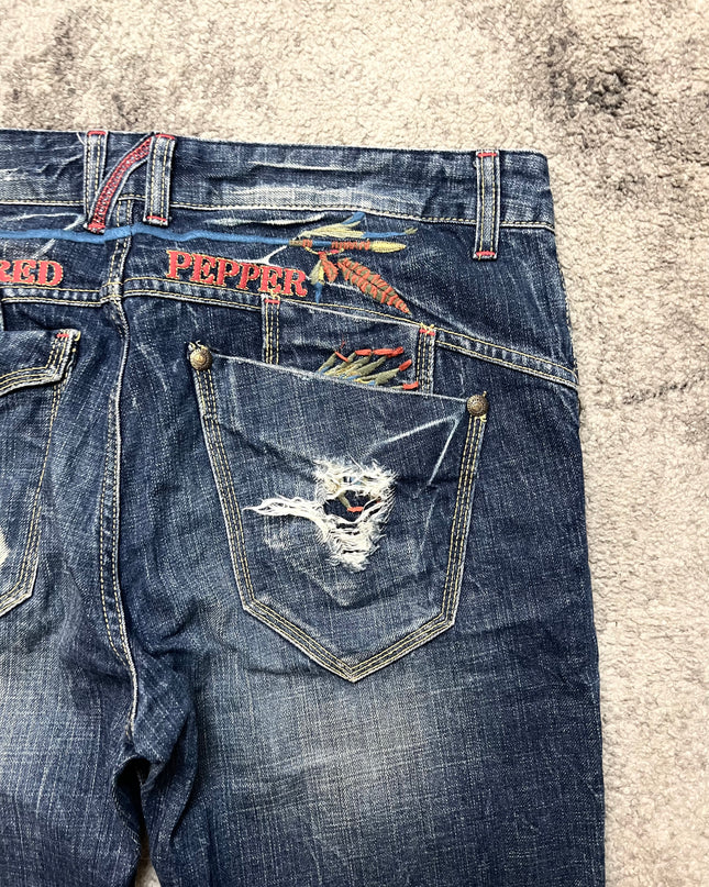 RED PEPPER "CRIMSON MIRAGE" DENIM