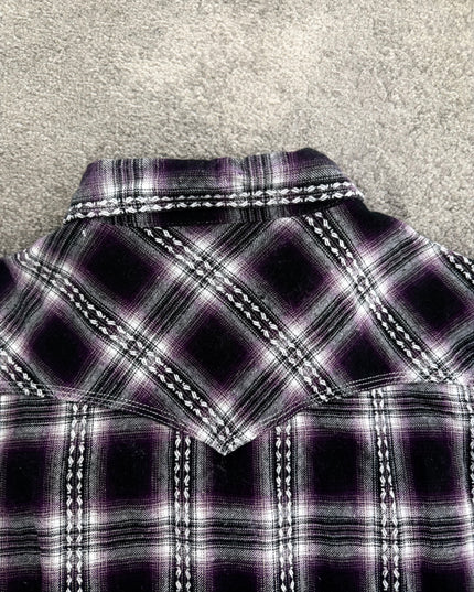 THRUXTON "MIDNIGHT STATIC" FLANNEL (M)