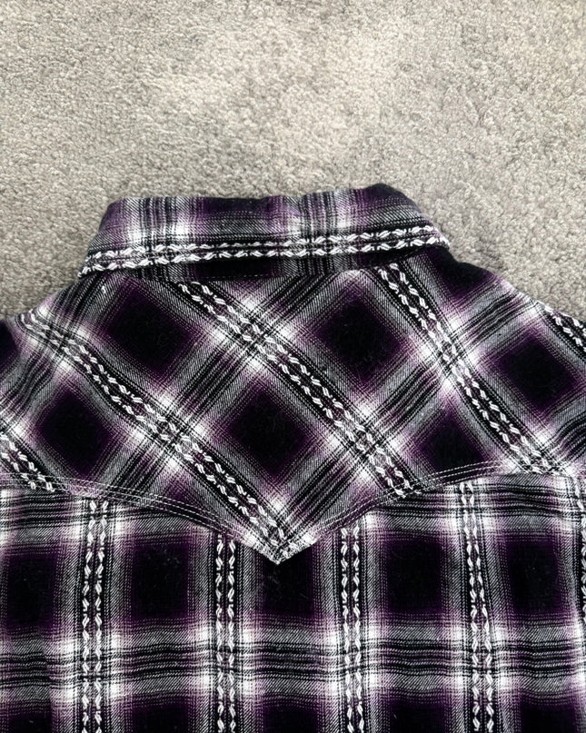 THRUXTON "MIDNIGHT STATIC" FLANNEL (M)