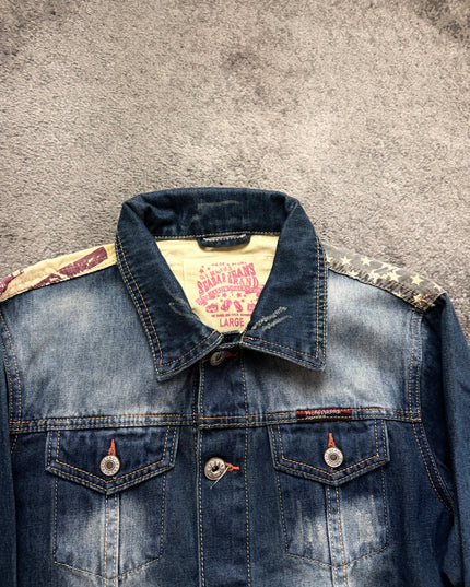 SEABAR "SUNFADE INDIGO" DENIM JACKET (M)