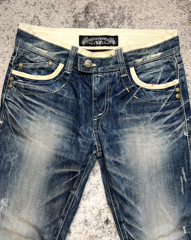 RED PEPPER VICTORY CREST DENIM