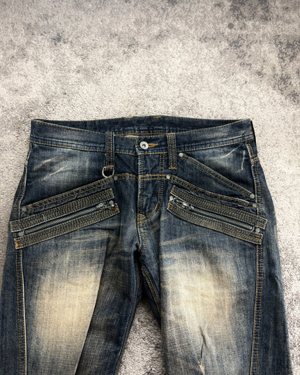 HIDEAWAYS "PHANTOM ZIP" DENIM (M)