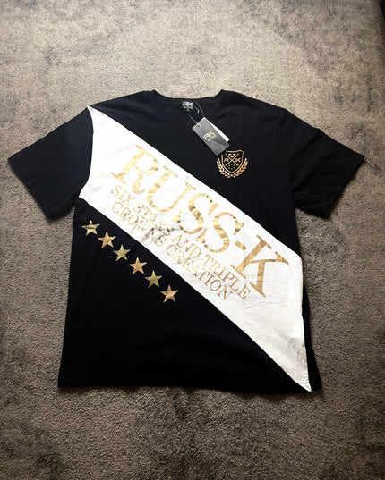 RUSS K "SIX STARS" TEE (M-L)