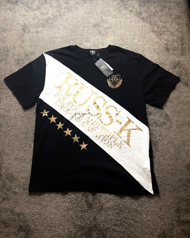 RUSS K "SIX STARS" TEE (M-L)