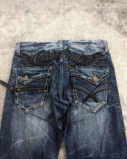 ORIRIN "GHOST FADE" WHISKERED DENIM (M)