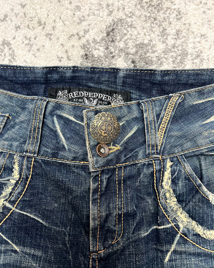 RED PEPPER HEAVY WASH DENIM 