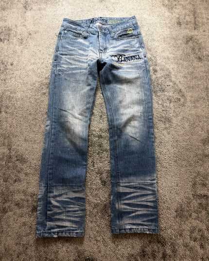 BANANA SEVEN "BLUE STATIC" DENIM